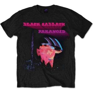 Black Sabbath - Paranoid Motion Trails Heren T-shirt - M - Zwart