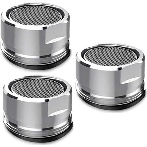 Boraboi ® Set van 3 Waterbesparende Kraanstraalregelaars voor Keuken- en Badkamerkranen, Metalen Buitendraad, 24 mm