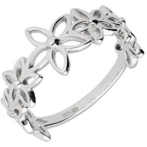 Zilveren Dames Ring Bloem - Dames Ring Bloem - Zilveren Bloem Ring - Amona Jewelry