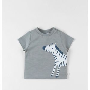 T-shirt met korte mouwen en dinoprint, oker