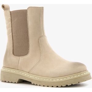 TwoDay leren meisjes chelsea boots beige - Maat 29