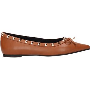 La Strada Loafer tan met studs dames - maat 41