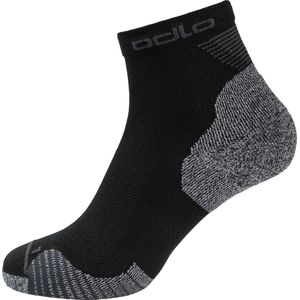 Odlo Socks Quarter Ceramicool Unisex Sportsokken - Black - Maat 45-47