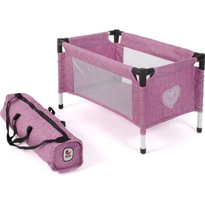 Bayer Chic 2000 - Poppen Reisbedje - Pink Jeans