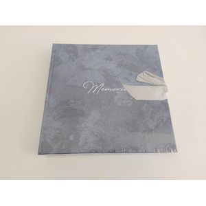 Fotoalbum - blauw - met sluitstrik