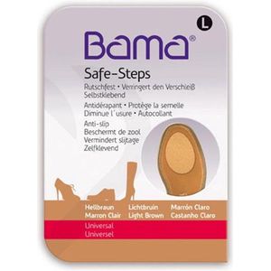 Bama Safe Steps Bruin maat L - 40-43  anti slip zooltjes voor onder de schoen - voorkomt uitglijden en beschermt de zolen. Zelfklevend.