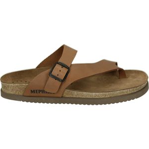 Mephisto NIELS SCRATCH - Heren slippers - Kleur: Cognac - Maat: 41