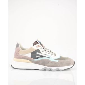 Floris Van Bommel Sfm-10136 De Zager Sneakers - Leer - Heren - Taupe - Maat 44⅔