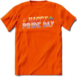 Pride Day | Pride T-Shirt | Grappig LHBTIQ+ / LGBTQ / Gay / Homo / Lesbi Cadeau Shirt | Dames - Heren - Unisex | Tshirt Kleding Kado | - Oranje - 3XL