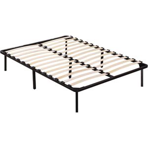 Lattenbodem met frame + poten voor matras 140 x 190 cm - 26 latten