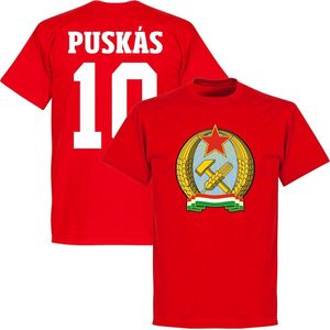 Hongarije 1953 Puskas 10 T-Shirt - Rood - XXXL