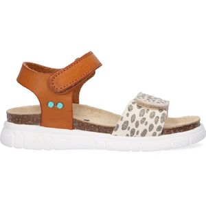 BunniesJR Bregje Beach Meisjes Sandalen - Bruin/Beige/Print - Imitatieleer - Klittenband