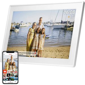 Denver Digitale Fotolijst 15.6 inch - XL - Full HD - Frameo App - Fotokader - WiFi - 16GB - IPS Touchscreen - PFF1515W