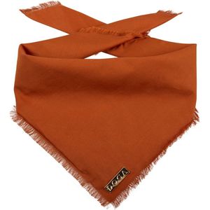 DOGA - Honden bandana - Bandana voor honden - Honden sjaal - Halsdoek hond - Voile Cognac- Maat ML