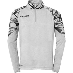 Uhlsport Goal 25 Ziptop Heren - Donkergrijs Gemeleerd / Zwart | Maat: 2XL