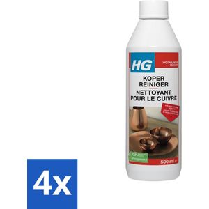HG Koper Reiniger 500 ml - Voordeelverpakking - 4 stuks