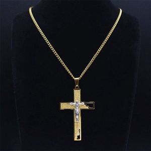 Donley - Ketting - cross- kruis - jesus - cubaans - don - zilver - silver - jesus kruis - Goud - Cubaanse ketting jesus - heilige ketting - geloof ketting - christelijke ketting - Jesus Christus