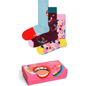Happy Socks XSRM08-3300 3-Pack Single Ready To Mingle Socks Gift Set - maat 41-46
