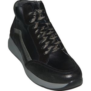 Durea 9811 Sneaker Kleur: Zwart/Grijs Wijdte K Maat: 9 (43)