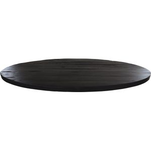 Ovale eettafel - 240x120x77 - Zwart - Gerecycled mangohout