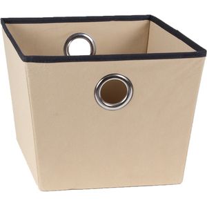 Opbergmand - opberger - Stijlvol en duurzaam - beige - 35x28x22cm