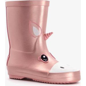 Mountain Peak kinder regenlaarzen unicorn - Roze - 100% stof- en waterdicht - Maat 27