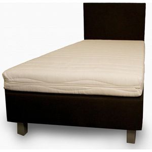 Bed4less Boxspring 90 x 200 cm - Met Matras - Eenpersoons - Zwart