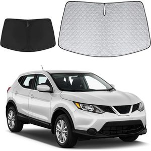Windshield Sun Shade Replacement for Qashqai J11 2016-2023 - Foldable Car Windscreen Cover with UV Ray Protection