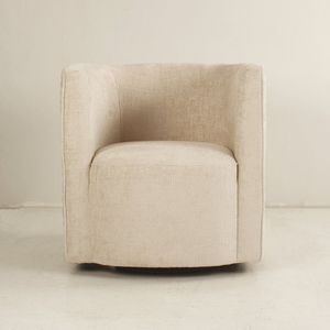 Sleepking - Fauteuil / Draaifauteuil Mira - Linnen - Beige - Luxueus