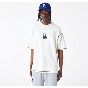 New Era Mlb World Series Los Angeles Dodgers T-shirt Met Korte Mouwen Wit M Man