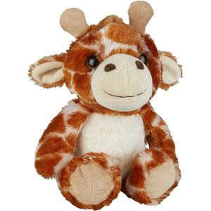 Pluche knuffel dieren Giraffe 18 cm - Speelgoed safari dieren knuffelbeesten - Leuk als cadeau