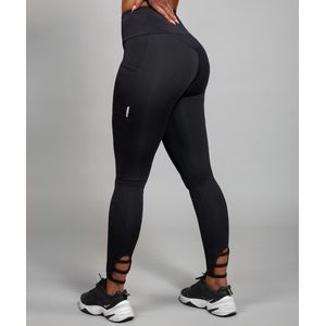 Marrald Ladder Pocket Sportlegging Zwart XS - legging zakken dames yoga fitness