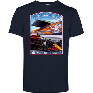 T-shirt Print GP Zandvoort 2023 | Formule 1 fan | Max Verstappen / Red Bull racing supporter | Navy | maat 5XL