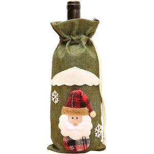 Wijnzak - Kerstcadeau - Christmas Gift - Kerstversiering - Kerst - Wijnaccessoires - Kerst Geschenk - Cadeau voor Vrouw - Cadeau voor Man - Kerst Cadeautje - Wijn