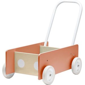 Kids Concept - Wandelwagentje - Donker Abrikoos - Loopwagens