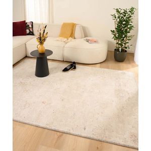 Vintage vloerkleed - Classic Marjorie crème/beige 120x170 cm