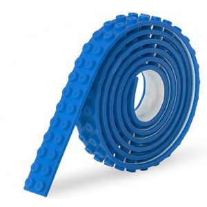 Sinji Play Stick & Brick - Flexibel Speelgoedtape - Lego Tape - Blauw
