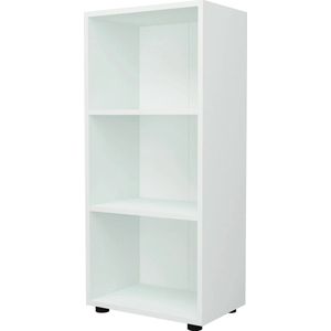 In And OutdoorMatch Boekenkast Plank Grant - 108x49x30 cm - Wit - Spaanplaat - Modern Design