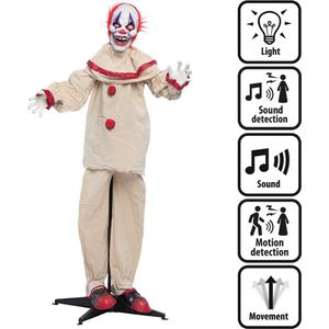 Boland - Decoratie Enge clown (153 cm) - Horror;Clowns & Circus - Horror- Clowns & Circus