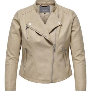 ONLY CARMAKOMA CARAVANA FAUX LEATHER BIKER OTW Dames Jas - Maat 50