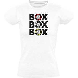 Box Box Box Dames T-shirt - zandvoort - pitstop - banden