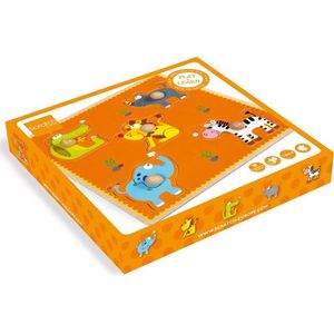 Scratch Preschool Knop puzzel - Afrika - dieren