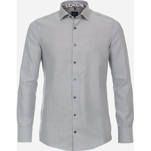 VENTI modern fit overhemd - mouwlengte 72 cm - twill - groen - Strijkvrij - Boordmaat: 40