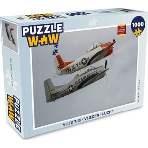 Puzzel Vliegtuig - Vliegen - Lucht - Legpuzzel - Puzzel 1000 stukjes volwassenen