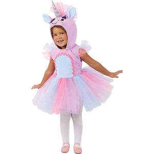 Rubies - Eenhoorn Kostuum - Zoete Regenboog Eenhoorn - Meisje - Roze - Maat 86 - Carnavalskleding - Verkleedkleding