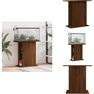 vidaXL Aquariumkast - Aquariumkasten - Aquarium Standaard - Aquarium Kast - - Aquariumstandaard - 75x36x72-5 - cm - bewerkt - hout - bruin - eikenkleur