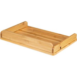 Bedtafel - Bedplank - Klembaar - Bamboe - Handig ""Een handig klembaar bedplankje van bamboe, perfect voor het bewaren van boeken, telefoon en oplader naast je bed. Geen nachtkastje nodig!