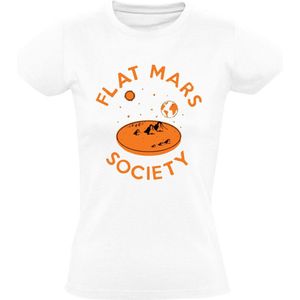 Flat mars society Dames T-shirt - ruimte - ruimtevaard - aliens - beschaving - marsmannetjes