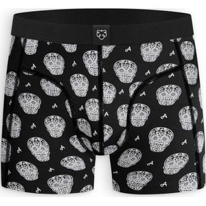 A-dam Los Muertos - Boxershort - Duurzaam - Katoen - Onderbroek - Ondergoed - Heren - Zwart - M