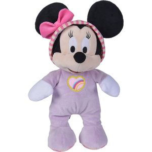 Minnie Mouse in Pyjama – Disney Pluche Knuffel 30 cm – Disney Romper Onesie Plush – Baby Speelgoed Knuffels voor kinderen jongens meisjes